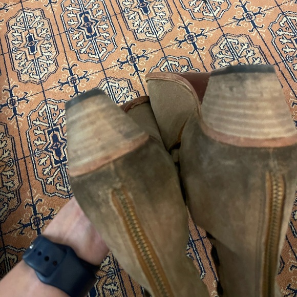 Women’s Free People Sloane Ankle Boot Carmel Brown Suede Sz 40 festival/western - Picture 10 of 11